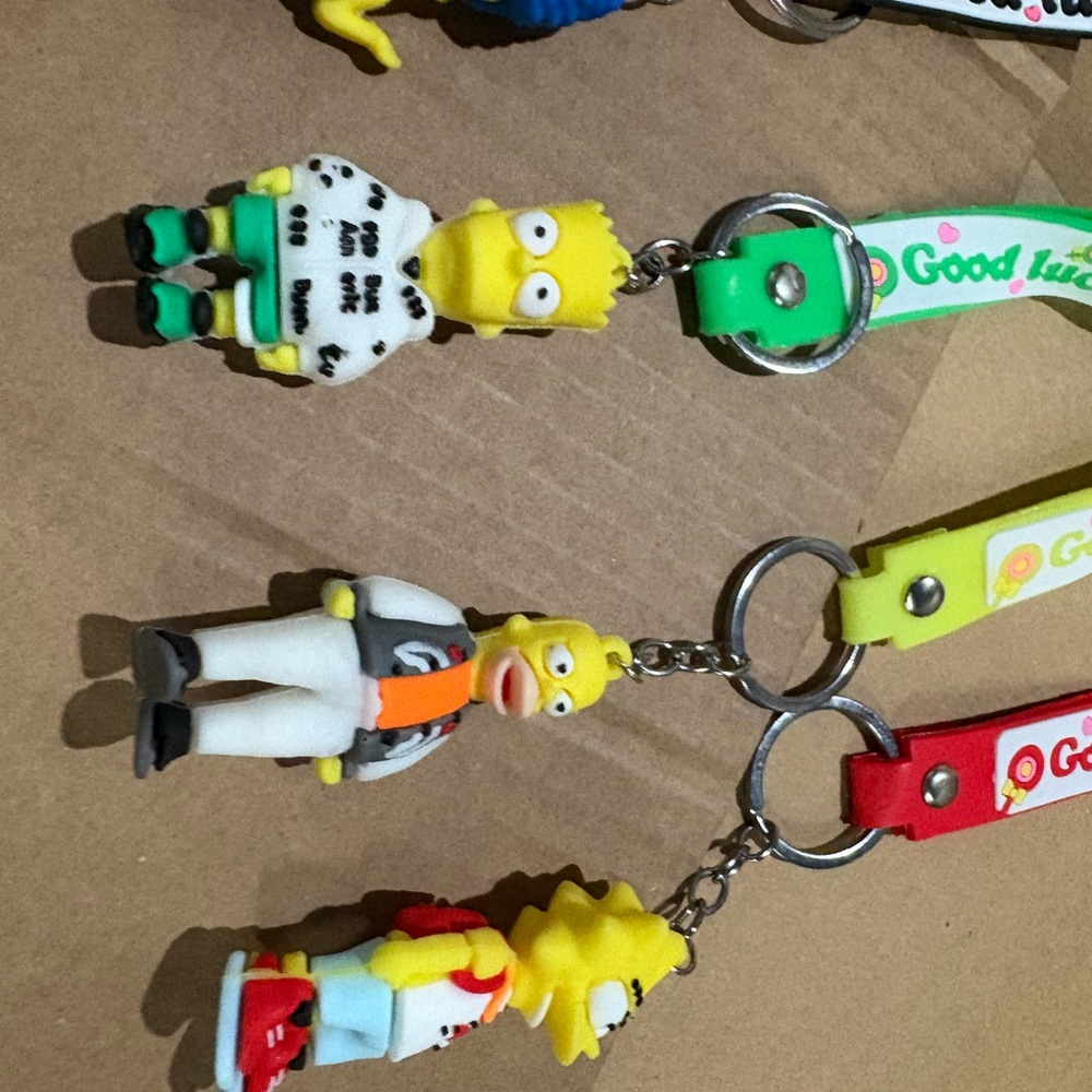 Cartoon Character Keychain Set - Multicolor - Picture 2 of 2